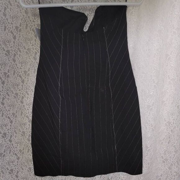* ZARA NWT strapless pinstripe dress - Picture 2 of 4